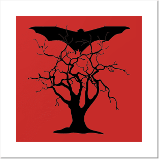 Bat and tree Posters and Art